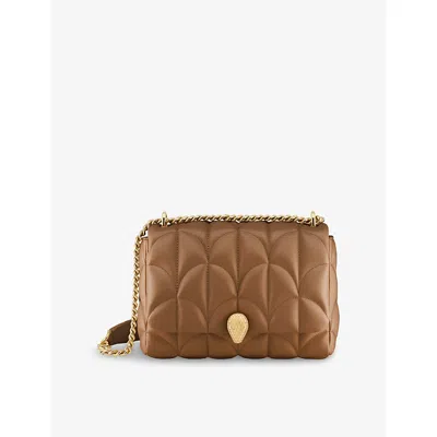 Bvlgari Womens Brown Serpenti Sugarloaf Medium Leather Shoulder Bag