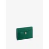 Bvlgari Womens Green Serpenti Forever Folded Leather Card Holder In Green