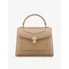 Bvlgari Womens Beige Serpenti Forever Medium Leather Top-handle Bag In Sand