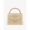 Bvlgari Womens Gold Serpenti Pallini Mini Leather Top-handle Bag