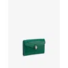 Bvlgari Womens Green Serpenti Forever Compact Leather Wallet