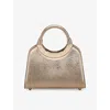 Bvlgari Womens Light Gold Roma Mini Metallic-leather Top-handle Bag In Light Gold