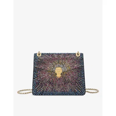 Bvlgari Womens Multicolor Serpenti Forever Day-to-night Small Crystal And Leather Shoulder Bag
