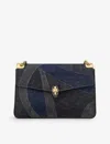 Bvlgari Serpenti Forever Large Denim Shoulder Bag In Multicolor