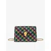 Bvlgari Womens Multicolor Serpenti Forever Mini Suede Covered Calla-crystal Cross-body Bag In Multicolor
