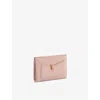 Bvlgari Womens Pink Serpenti Forever Folded Leather Card Holder