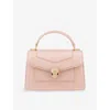 Bvlgari Womens Pink Serpenti Forever Mini Leather Top-handle Bag