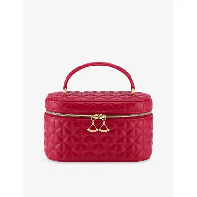 Bvlgari Womens  Divas' Dream Leather Vanity Cas In Red