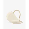 Bvlgari Womens  Serpenti Cuore 1968 Leather Top Handle Bag In White