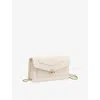 Bvlgari Womens White Serpenti Forever Chain Leather Pochett In White
