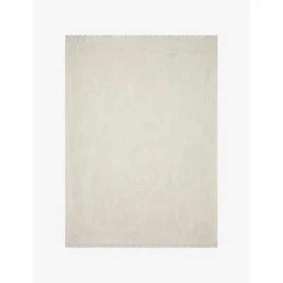 Bvlgari Womens White Serpenti Mega Wool Stol In Neutral