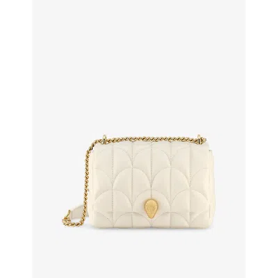 Bvlgari Womens White Serpenti Sugarloaf Medium Leather Shoulder Bag