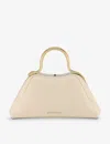 Bvlgari Serpentine Leather Top-handle Bag In White
