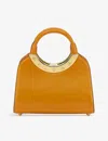 Bvlgari Womens Yellow Roma Small Leather Top-handle Bag In Yellow