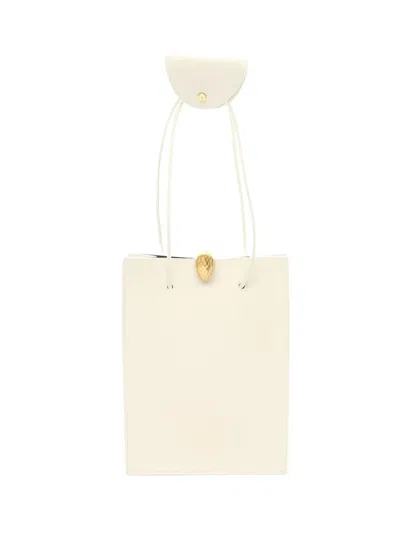 Pre-owned Bvlgari X Alexander Wang 2010s Leather Shoulder Bag In Neutral