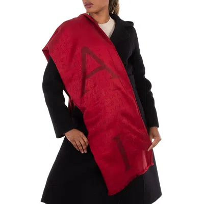 Bvlgari Year Of The Drago Logomania Stole In Red