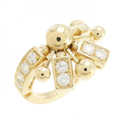 Pre-owned Bvlgari Yellow Gold (18k) Band Ring () In Multi