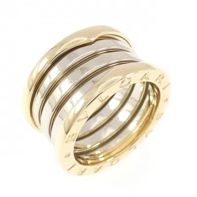 Pre-owned Bvlgari Yellow Gold (18k) White Gold (18k) Band Ring ()