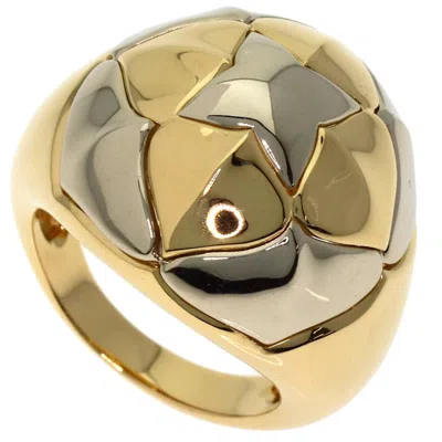 Pre-owned Bvlgari Yellow Gold (18k) White Gold (18k) Band Ring ()