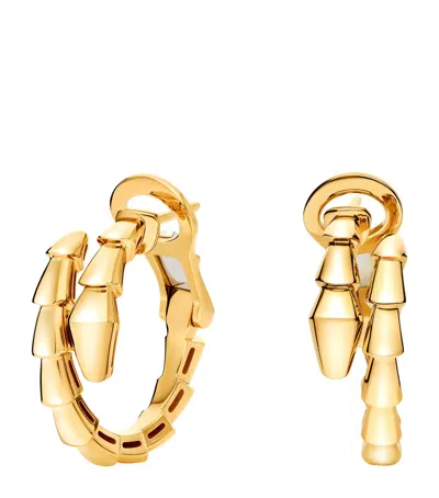 Bvlgari Yellow Gold Serpenti Viper Earrings