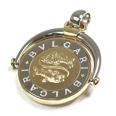 Pre-owned Bvlgari Yellow Gold Stainless Steel Yellow Gold (18k) Pendant () In Multi