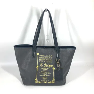 Pre-owned Bvlgari Yellow Leather Pvc Shoulder Bag Tote Bag ()