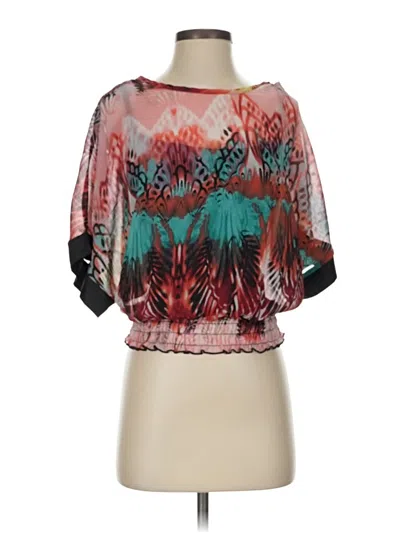 Pre-owned B.wear 3/4 Sleeve Blouse In Blue