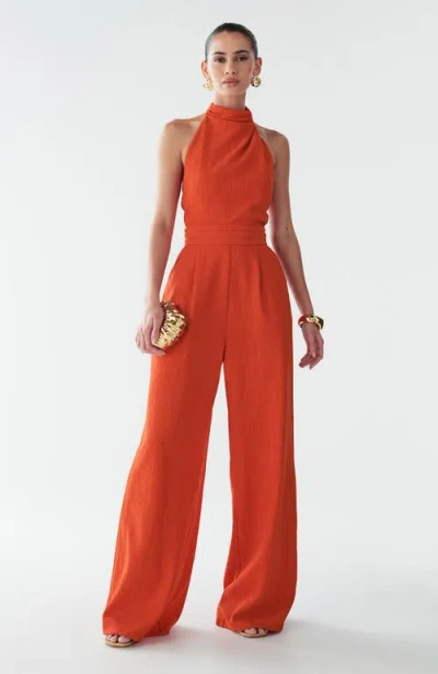 Bwldr Alma Jumpsuit In Orange