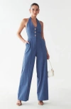 Bwldr Amie Jumpsuit In Blue