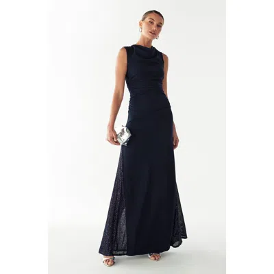 Bwldr Avena Maxi Dress In Blue