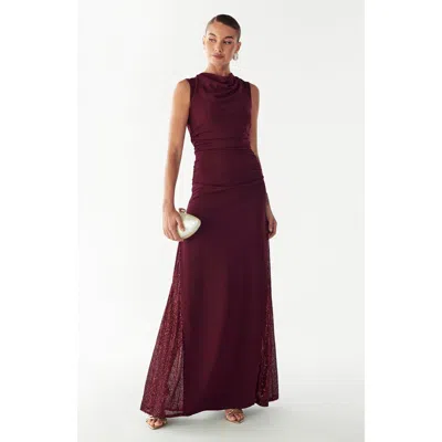 Bwldr Avena Maxi Dress In Purple