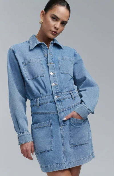 Bwldr Cannes Dress In Blue
