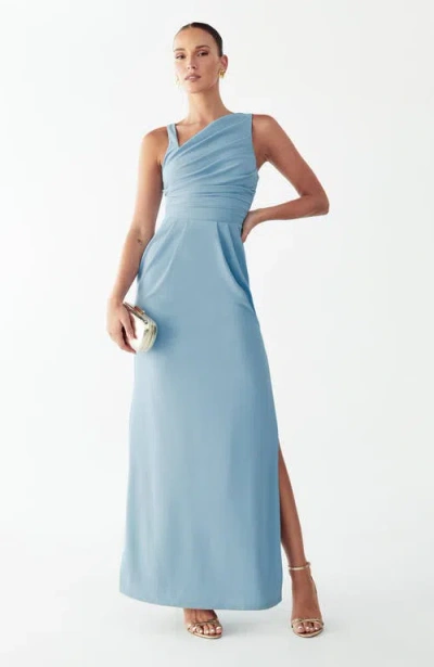 Bwldr Celina Maxi Dress In Blue