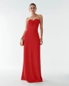 Bwldr Chase Maxi Dress In Red