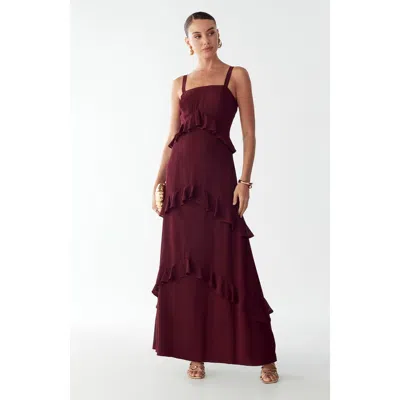 Bwldr Cheri Maxi Dress In Purple