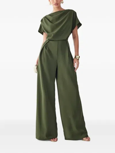 Bwldr Cowl-neck Jumpsuit In Green
