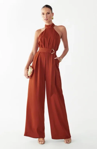 Bwldr Crest Jumpsuit In Orange