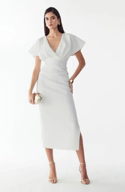 Bwldr Eliza Midi Dress In White