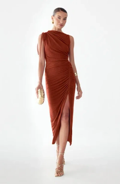 Bwldr Eternity Dress In Brown