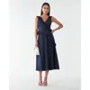 Bwldr Fallon Maxi Dress In Blue