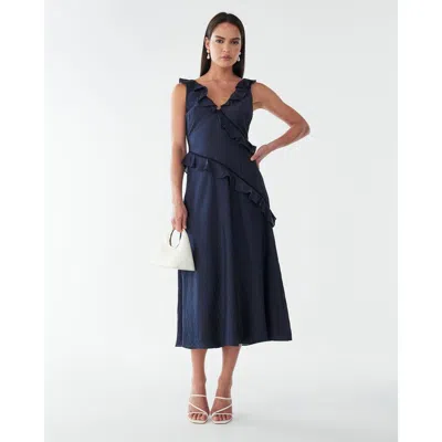 Bwldr Fallon Maxi Dress In Blue