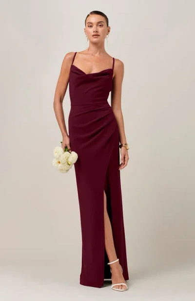 Bwldr Gemma Dress In Burgundy