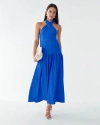 Bwldr Harvi Midi Dress In Blue