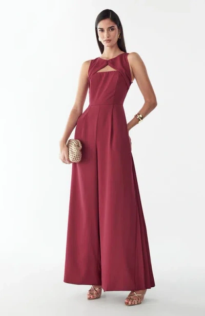 Bwldr Heather Jumpsuit In Red