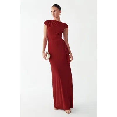 Bwldr Howard Maxi Dress In Red