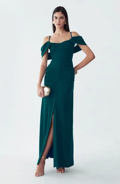 Bwldr Ida Maxi Dress In Green