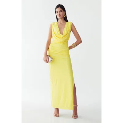 Bwldr Kaylie Maxi Dress In Yellow
