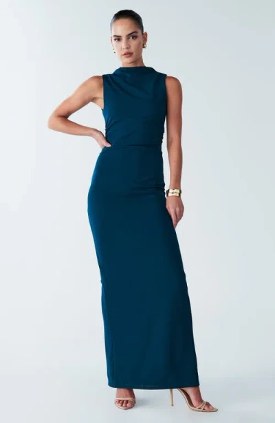 Bwldr Lana Maxi Dress In Green