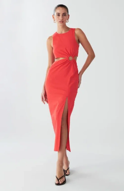 Bwldr Marigot Dress In Red
