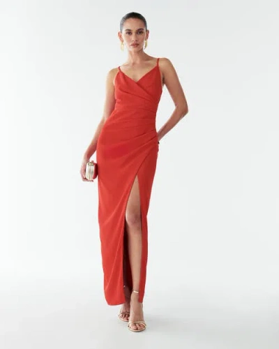 Bwldr Morley Dress In Red